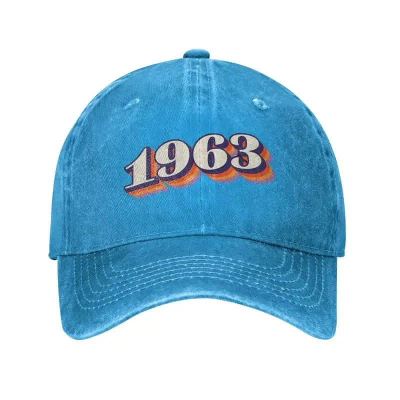 

Custom Cotton Vintage Born In 1963 Baseball Cap Women Men Breathable 60 Years Old Gifts 60th Birthday Dad Hat Outdoor