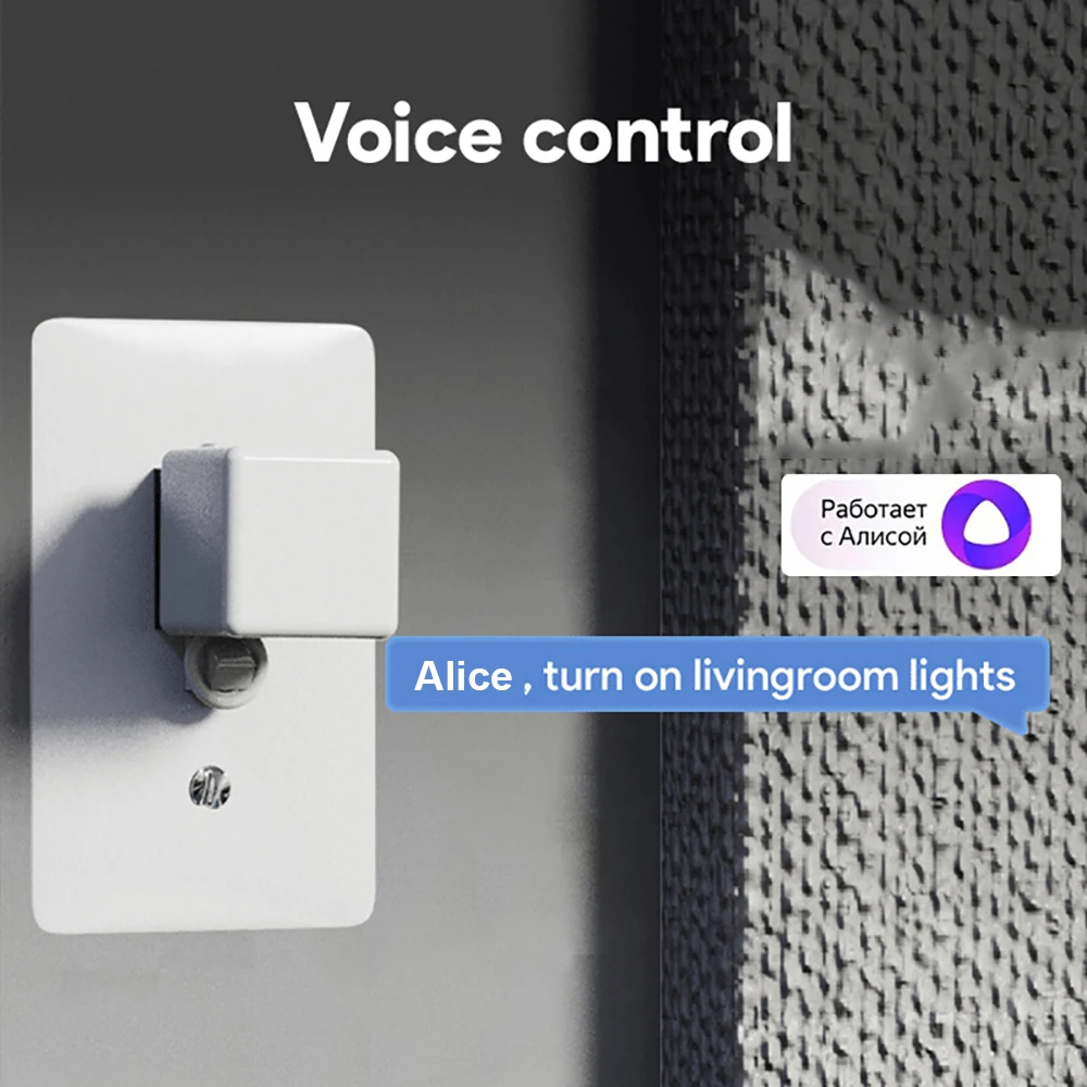 Zigbee Smart Fingerbot Plus Switch Button Pusher Touch Arms Fingerbot Zigbee Hub Required Works with Home Assistant Yandex Alice