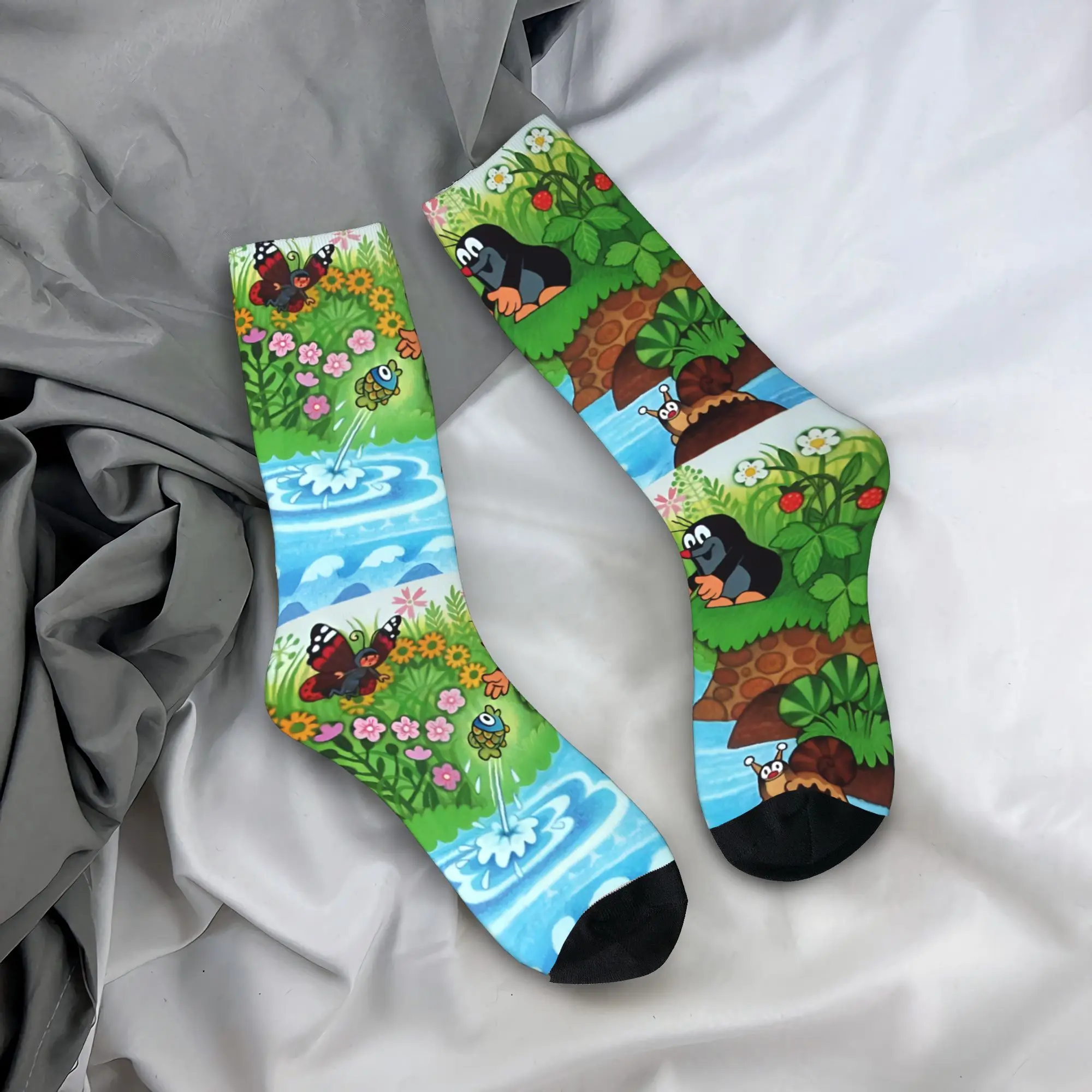 

Custom Novelty Mens Hot Comics K-Krteks M-Moles Movie Dress Socks Unisex Warm Comfortable 3D Printing Crew Socks