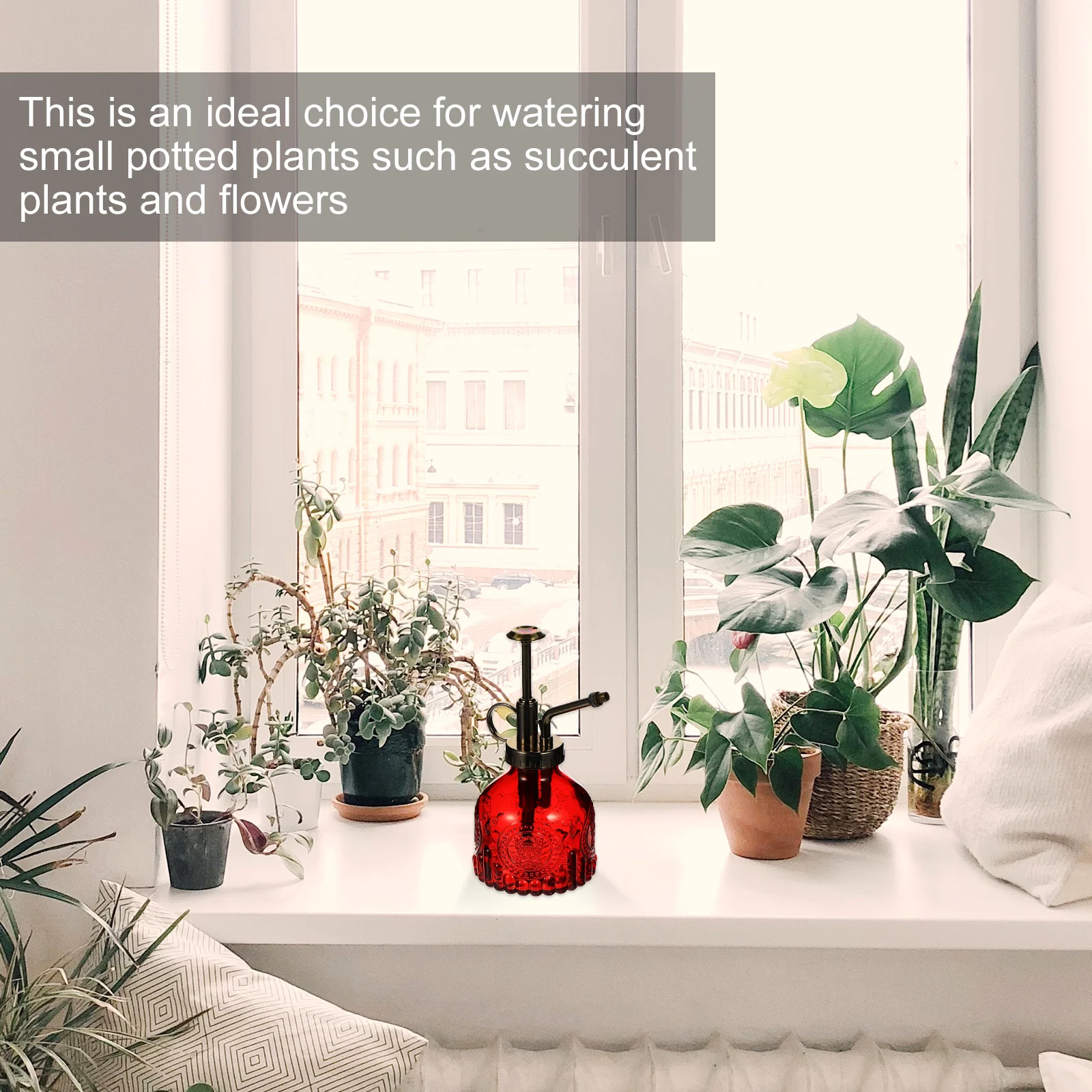 

Plant Spray Bottle Glass Sprayer Thumb Pump Misting Houseplants Garden Watering Can Large Capacity Convenient Carry