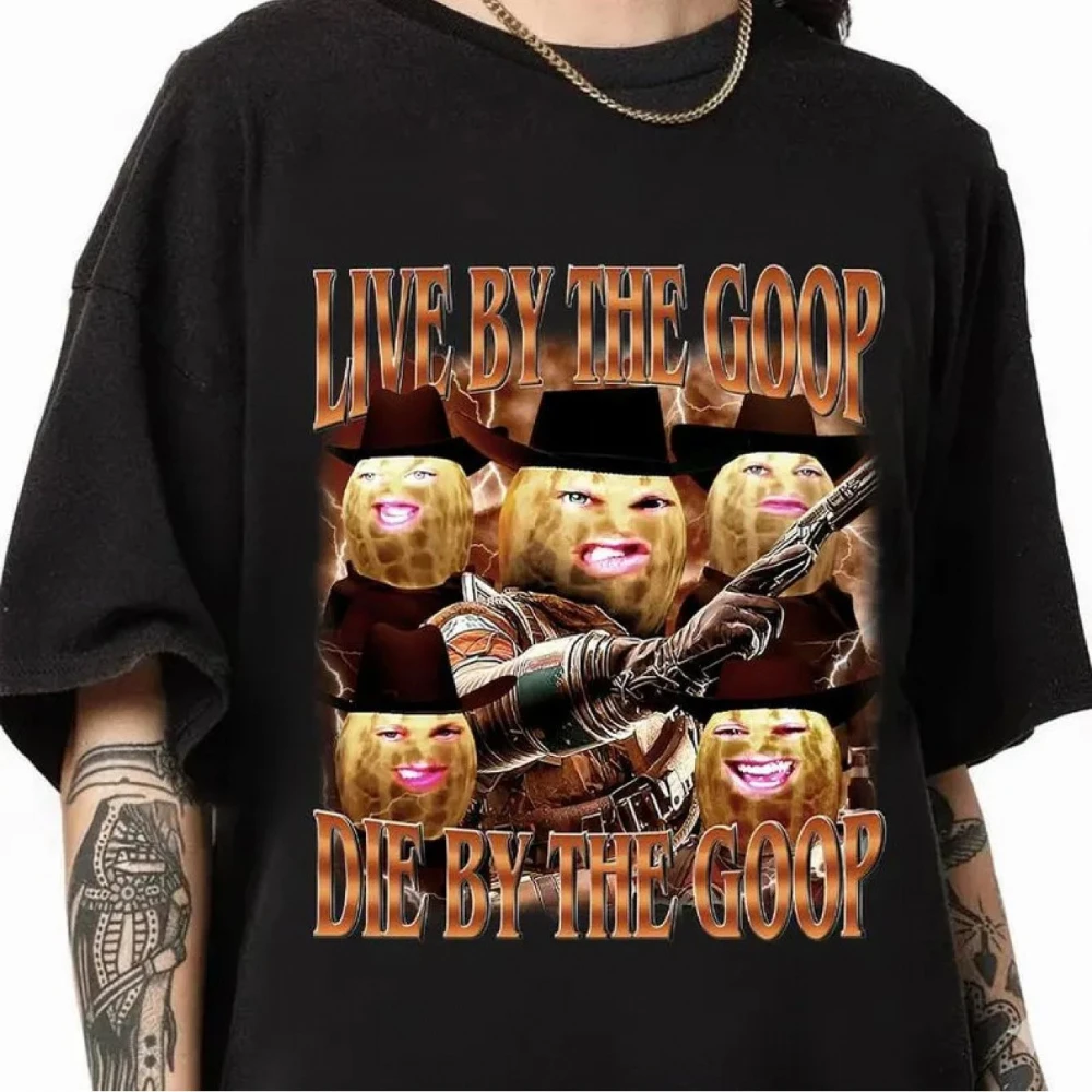 230g Funny The Burnt Peanut GOOP Homage Comfort Colors Shirt Live By The GOOP Die By The GOOP Shirt