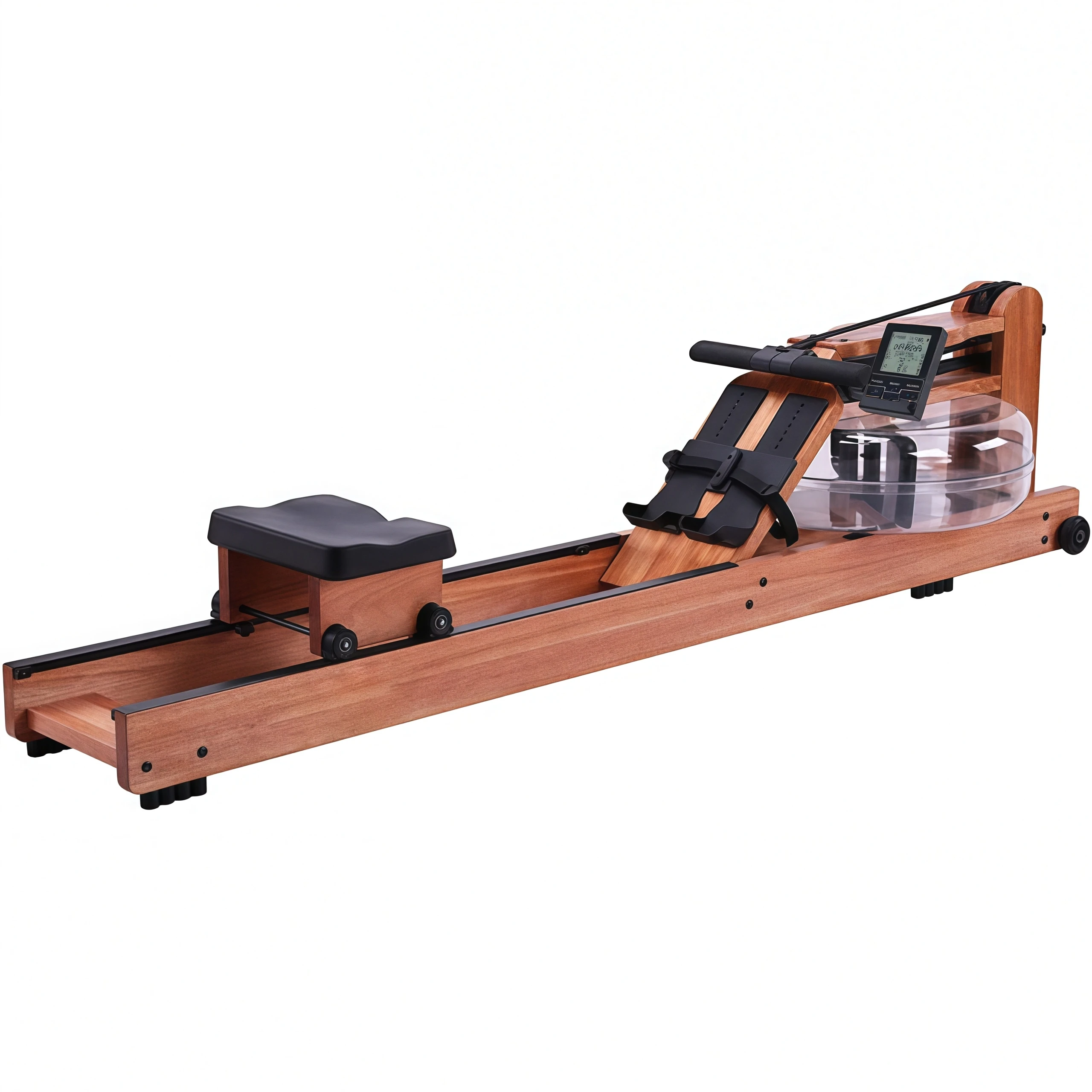 2026 Factory Direct Sale Indoor Cardio Fitness Foldable Stable Wooden Frame Water Rowing Machine for Home Office Use for Hot Sal