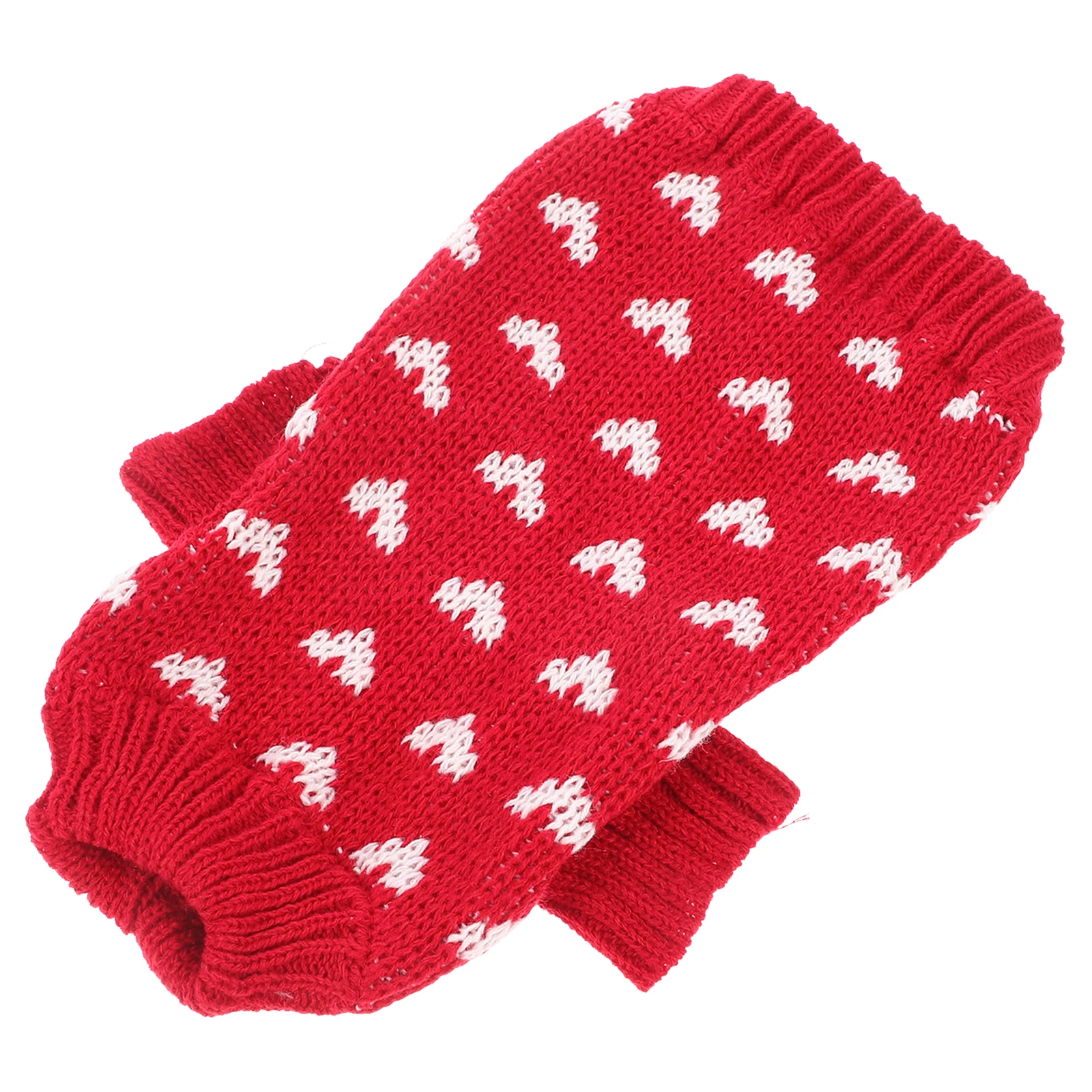 

Pet Sweater Dog Valentine Style Warm Pet Clothes Round Neck Knitwear Blue XS Size Warm Clothes Winter Breathable