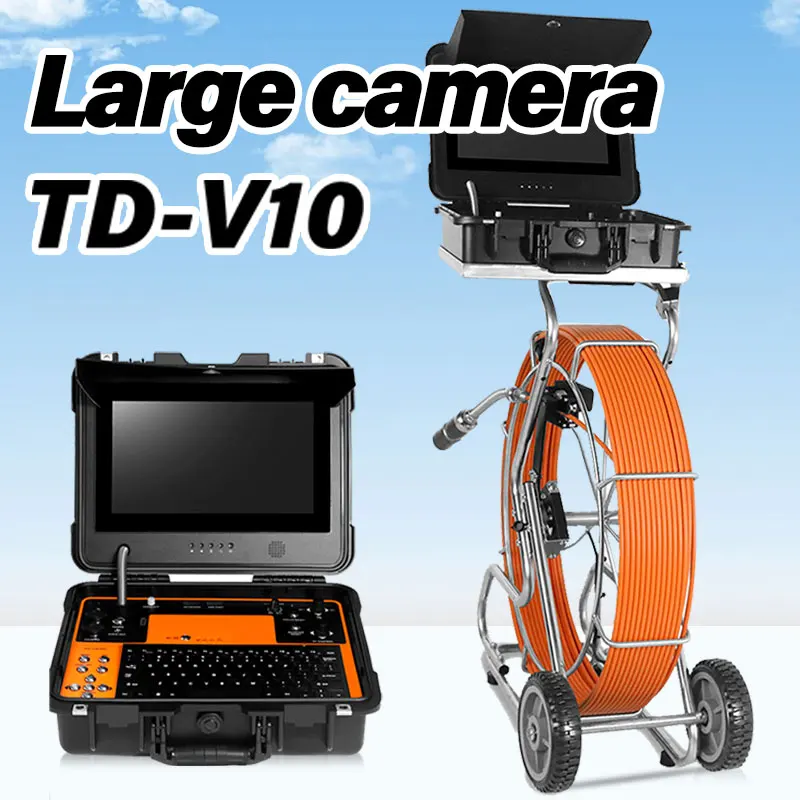 AMJET 13 pollici Full HD Display Risoluzione 1080P Videocamera per fognature con funzione di registrazione per tubi piccoli