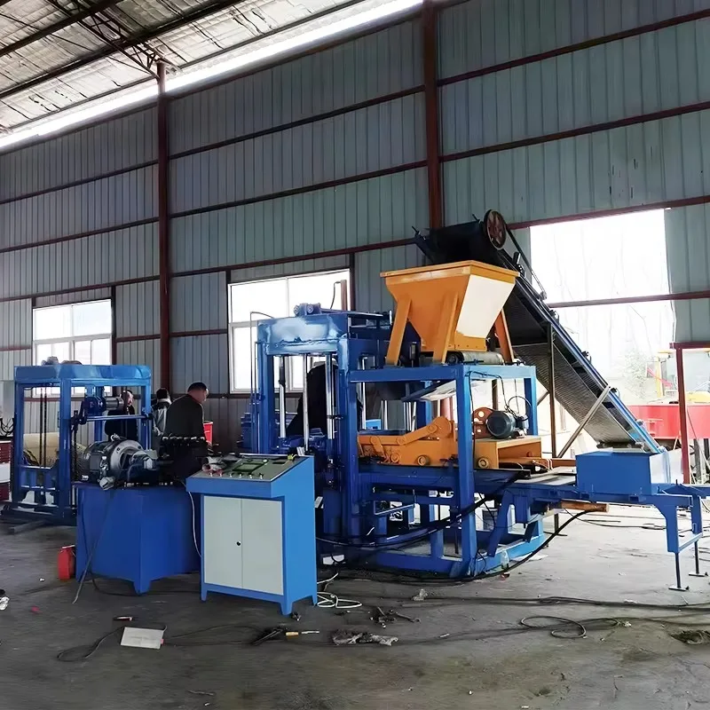 High Efficiency Fully Automatic Concrete Block Production Line Customized Cement Brick Making Machine For Plant Use