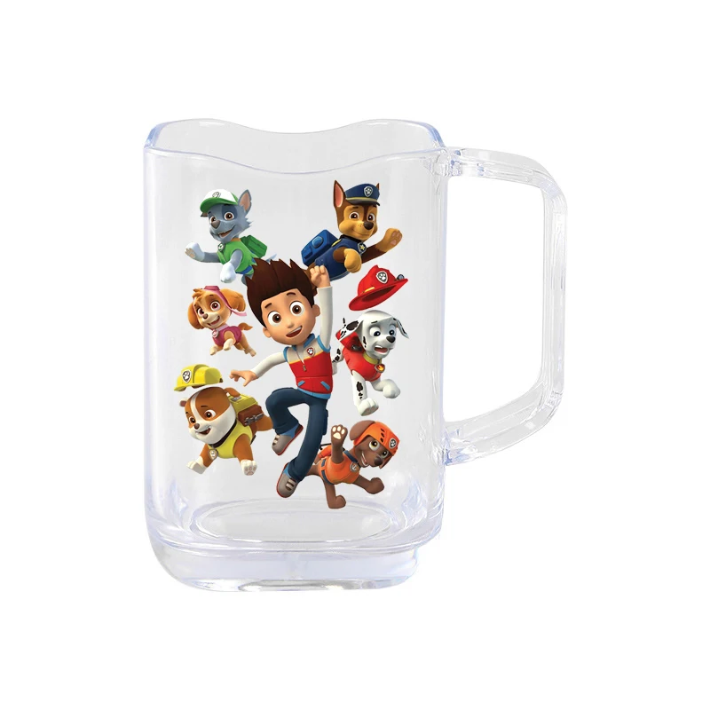 كارتون باو باترول تشيس سكاي البلاستيك غسول الفم القدح لصبي فتاة لطيف فنجان الشاي اكسسوارات الحمام كوب الأسنان أكواب قطرة واقية هدية #4