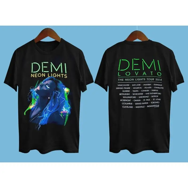 2014 DEMI LOVATO Neon Lights Tour USA All Size S 4XL T Shirt