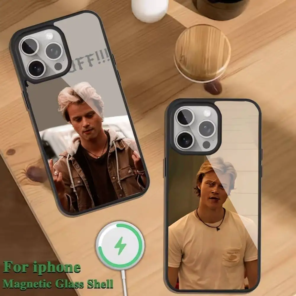 

JJ M-Maybank Phone Case For Magnetic Wireless Charge Cover For iphone 16 15 14 13 12 11 Pro Max Plus Coque