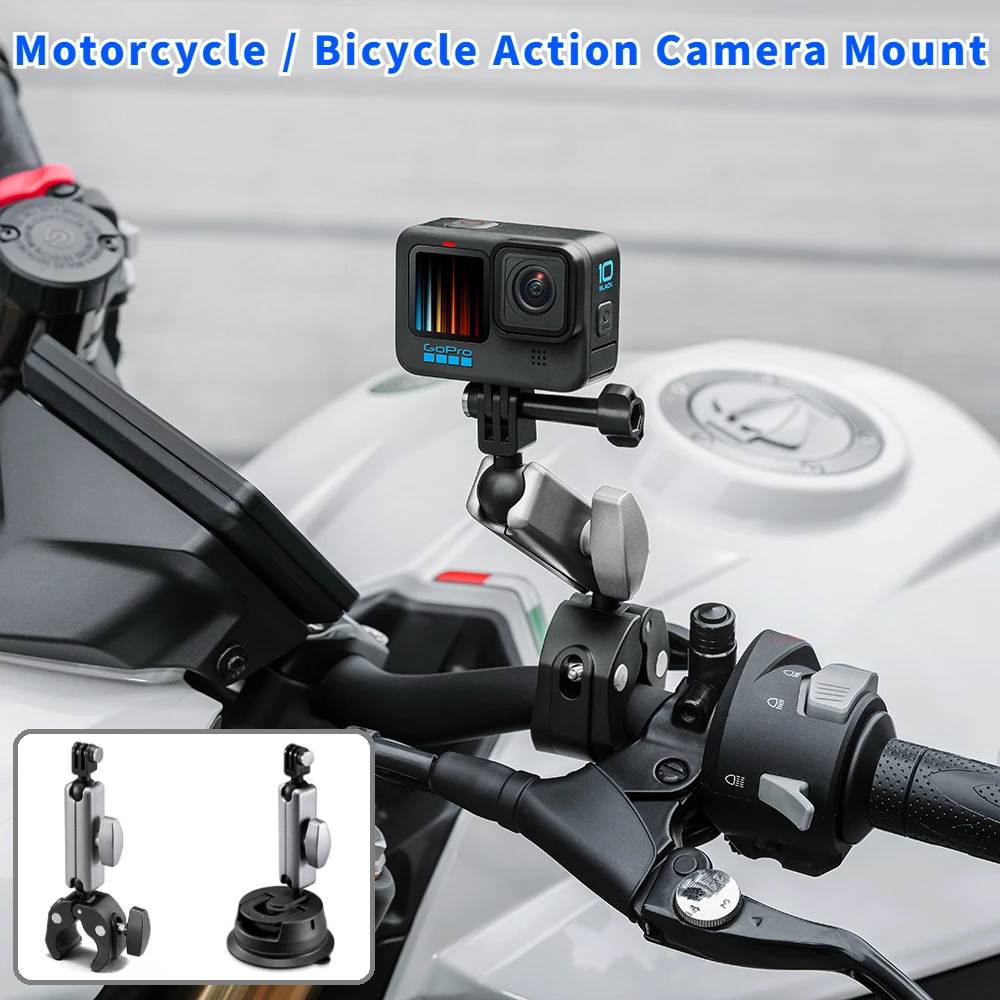 

Bicycle Motorcycle Panoramic Selfie Stick Monopod Mount Handlebar Bracket For GoPro / DJI / insta 360 Action Camera Accessories