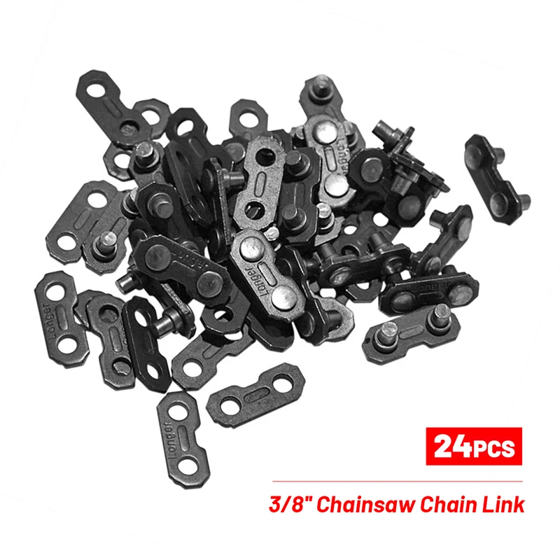 24Pcs 3/8 ''Máy Cưa Xích Dây Chuyền Liên Kết Nối F Oregon Loại Sửa Chữa Cài Sẵn Dây Cho Máy Cưa Xích Cài Sẵn Dây Thiết Thực Sân Vườn dụng Cụ