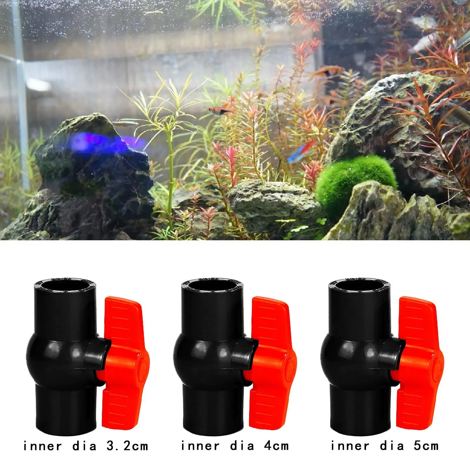 Easy Install Water Pipe Ball Valve T Handle Manual Switch for Garden Hose Sprinkler System Plumbing