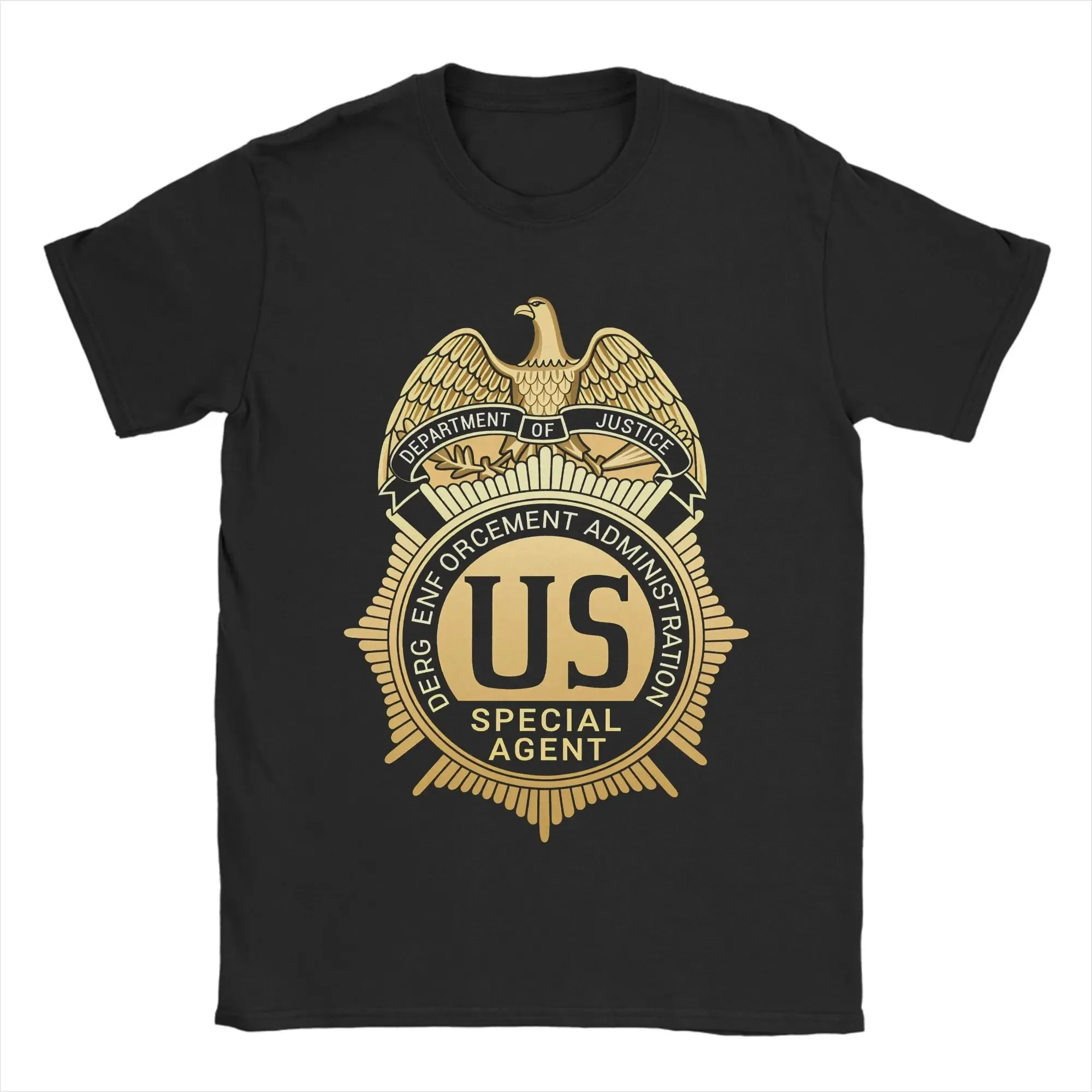DEA US Federal Interdiction Agency Graphic Print T-shirt Men Women Streetwear Y2K Fashion Oversized Top Cotton Summer New Tee