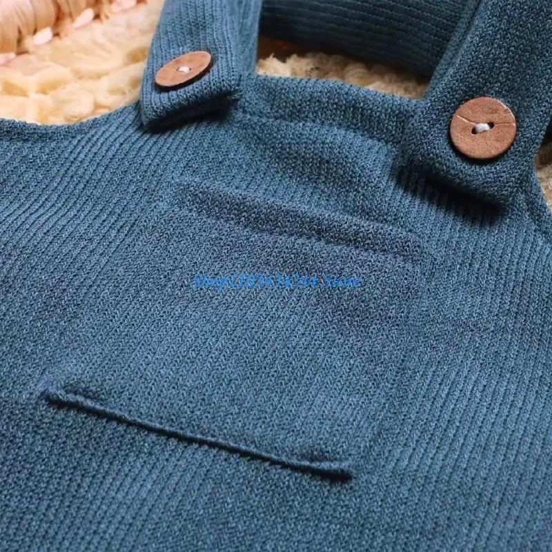 

Photoshoots Garments Solid Color Strap Trousers with Knotted Long Tail Hat & Pillow for Memorable Newborns Photography