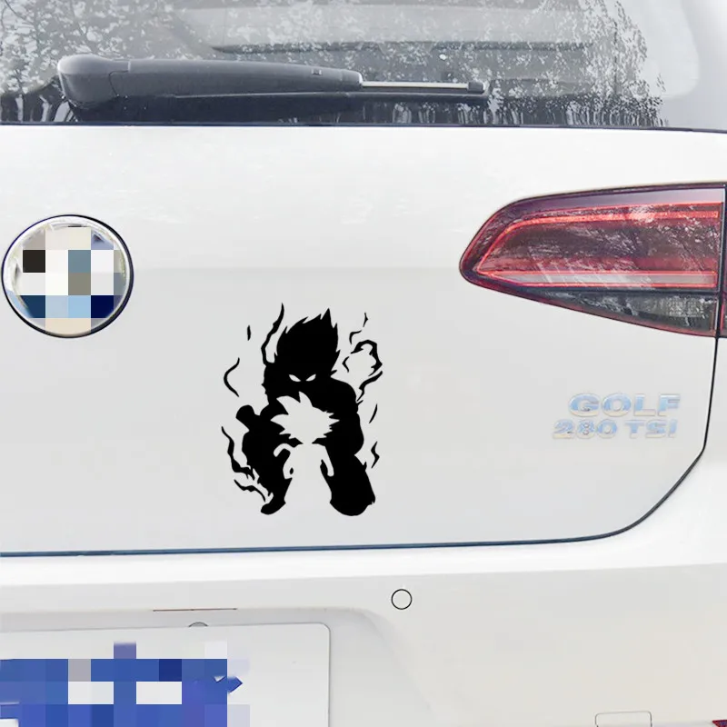 Car Stickers Son Goku Kakarotto Saiyan DBZ Anime Reflective Decoration For Windshield Bumper Trunk Motorcycle Laptop Ipad D2