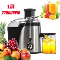 Stainless Steel Centrifugal Fresh Juice Machine Automatic Pulp Ejection 3inch with 2 Speeds Household Juice Separation Juicer