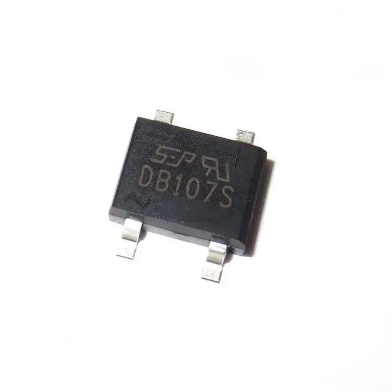 10PCS DB107S SMD Rectifier Bridge Stack 1A 1000V SMD Bridge Stack SOP-4 DB107 Diode Bridge Rectifier