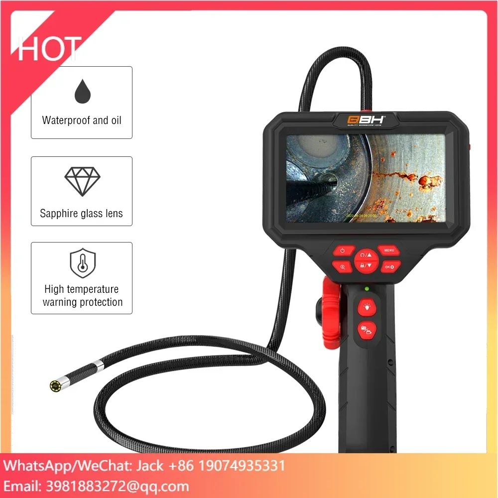 Analog Camera HD Endoscope Camera System Videoscope Industrial Sewer Camera Building Inspection With Steering Snake Tube