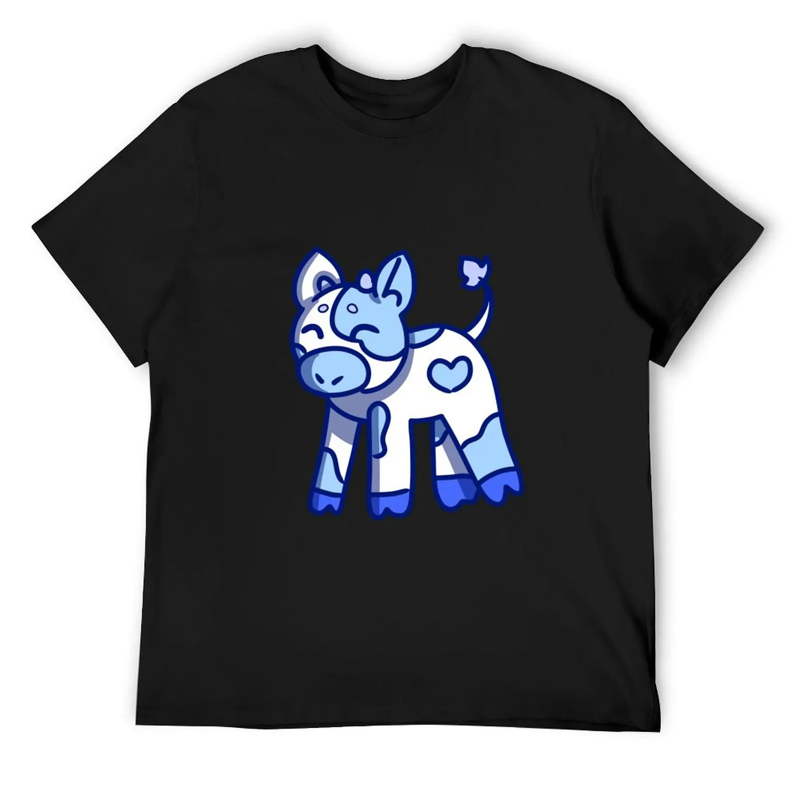 

Blueberry Cows T-Shirt custom shirt cotton graphic tees customizeds vintage clothes Men's t-shirt