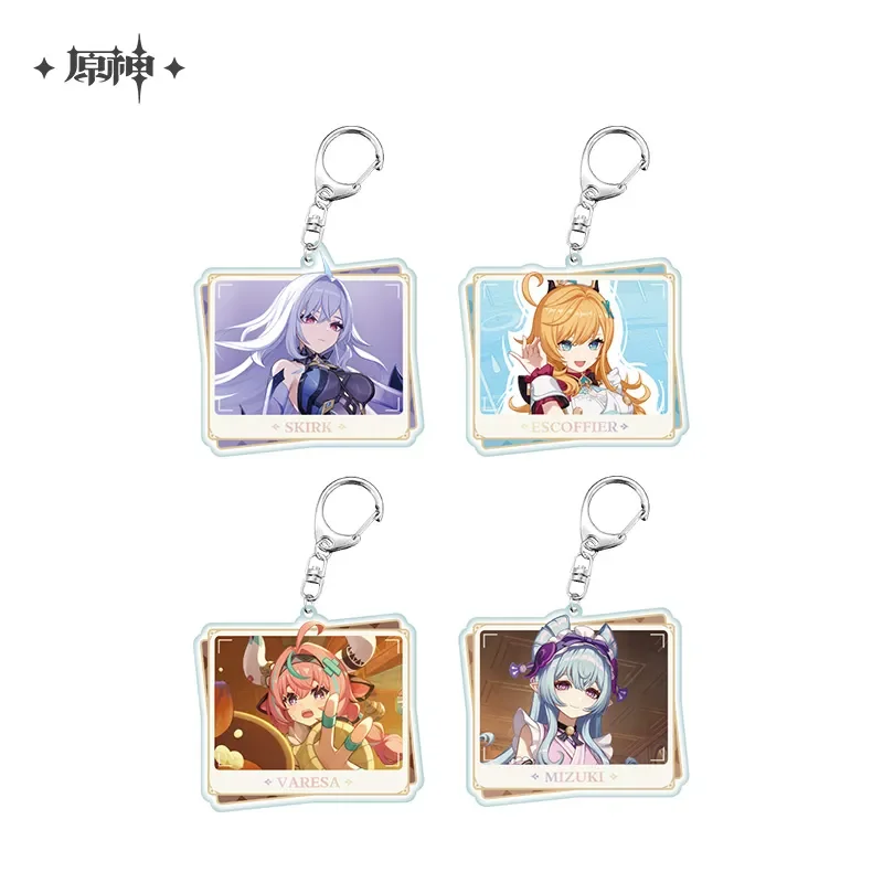 Sunsyea Genshin Impact officiel Merch miHoYo Original authentique PV série porte-clés cartes badges Mizuki Skirk Escoffier Varesa