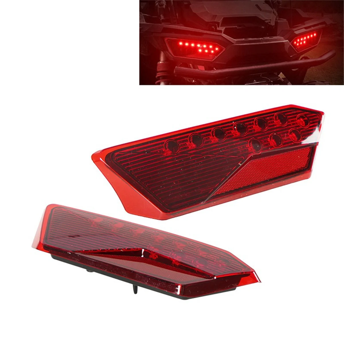 2PCS Red LED Tail Lights for Polaris RZR 1000 900 XP 4 Turbo 2014-2019 2412341 2412342