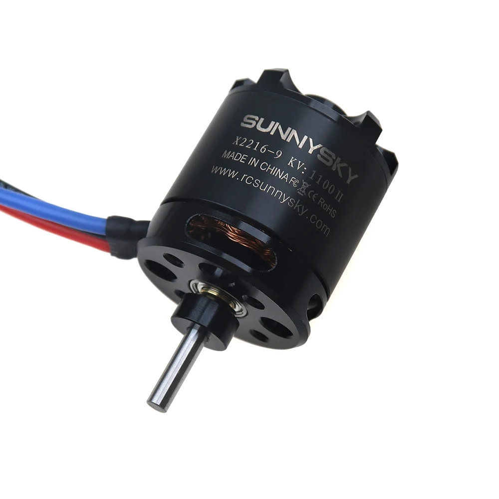 SUNNYSKY X2216 Series Brushless Motor (Flat Shaft /Rear Output Shaft ) 880KV/1100KV/1250KV/1400KV/2400KV for RC Fixed-Wing Drone