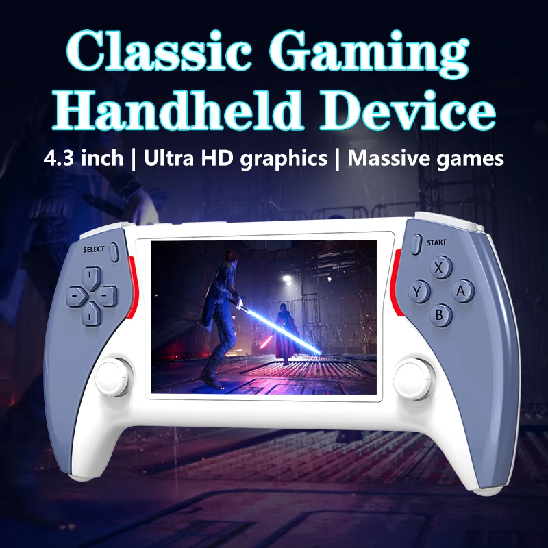 Coopreme Project X Pro 64G Portable Pocket Video Game Console 4.3” IPS Screen High-Defintion IPS Screenhandheld Game Console