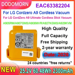 Batería de iones de litio para aspiradora inalámbrica LG Cordzero A9, 25,2 V, EAC63382204, A9 + A9Plus, A9M, A9MASTER2X, A9MULT12X, A9PETNBED, A9MULTI