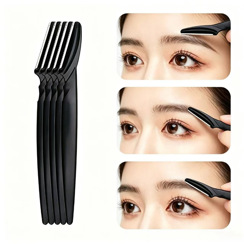 5/10Pieces Portable Eyebrow Trimmer, Face Razor Hair Remover, Eyebrow Shaver Blades, Multipurpose Makeup Hair Removal Tools