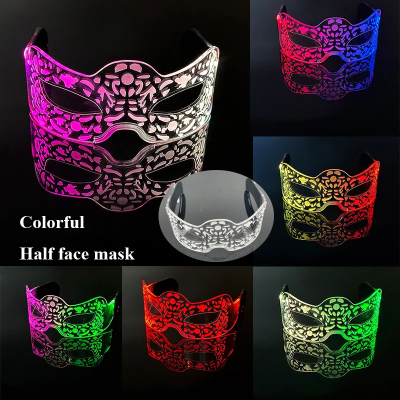 Modische Leuchtende Dekorative Brillen Neon-Licht-Dekoration LED-Sonnenbrille für Nachtclub DJ Tanz Musik Rave Kostüm Nacht