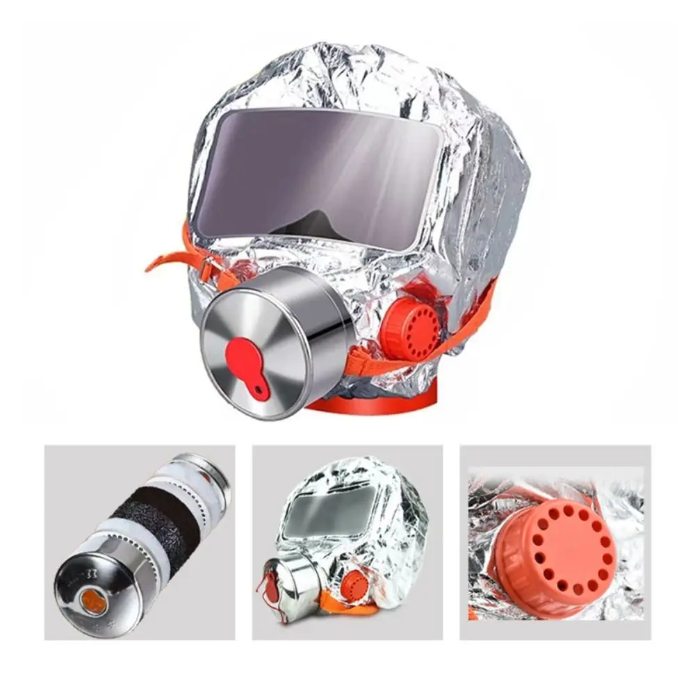 

Multi-Layered Filter Fire Escape Mask Fireproof Filter Easy-Fit Hood Smoke Filter Respirator Smoke Filter