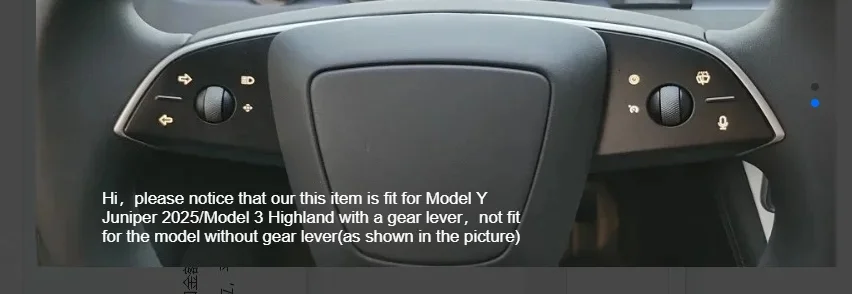 Lenkradabdeckung für Tesla Model Y Juniper Model 3 Highland 6-Sitzer ModelYL Lenkradschutz Dekorative Verkleidung – Detail 1