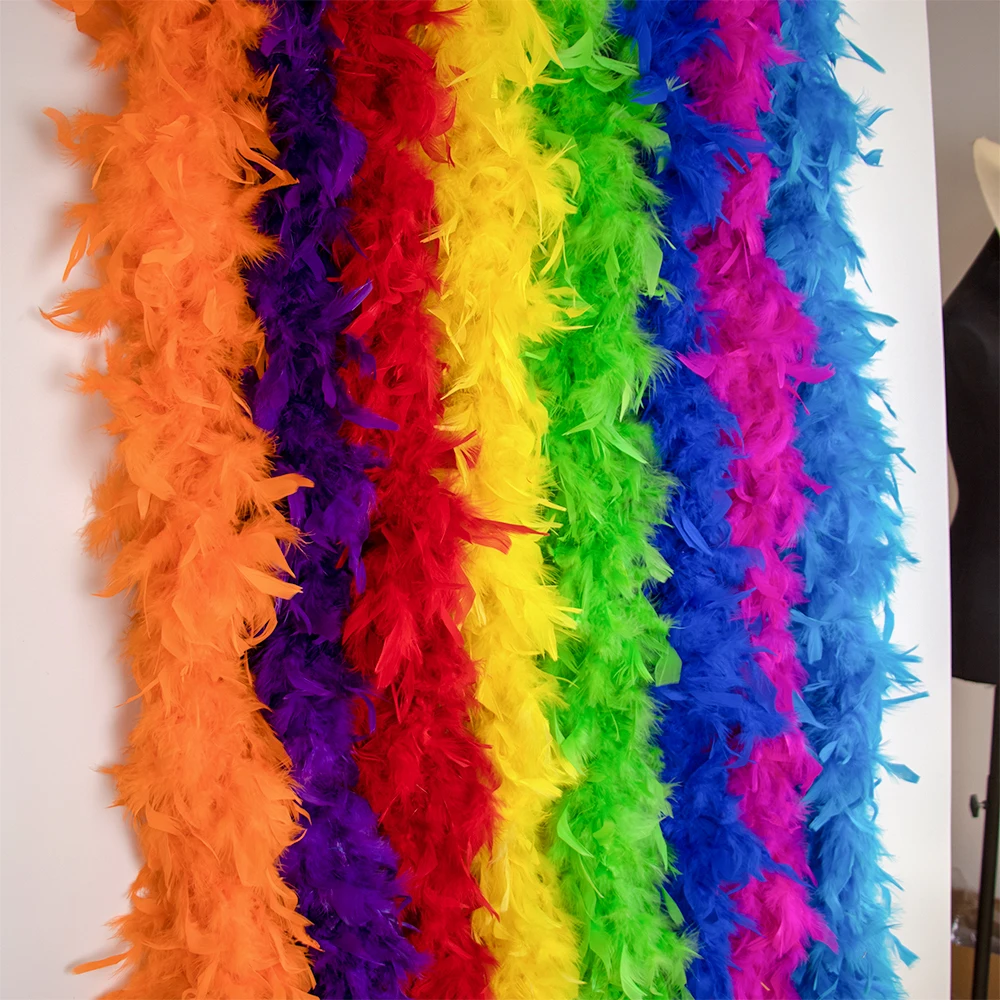 2m 90g ターキーフェザーボア マラブー ふわふわフリン - Feather Trim Marabou のレビューと価格