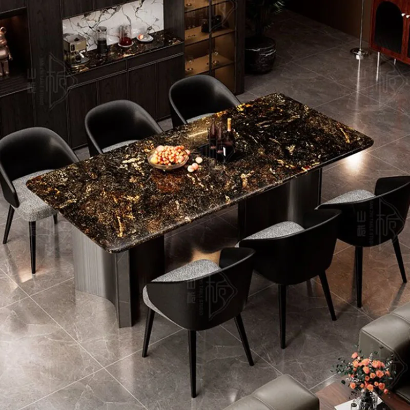 Rectangle Big Size Dining Table Beauty Lounge Unique Unique Universal Dining Table Luxury Mesas De Comedor Room Decorations