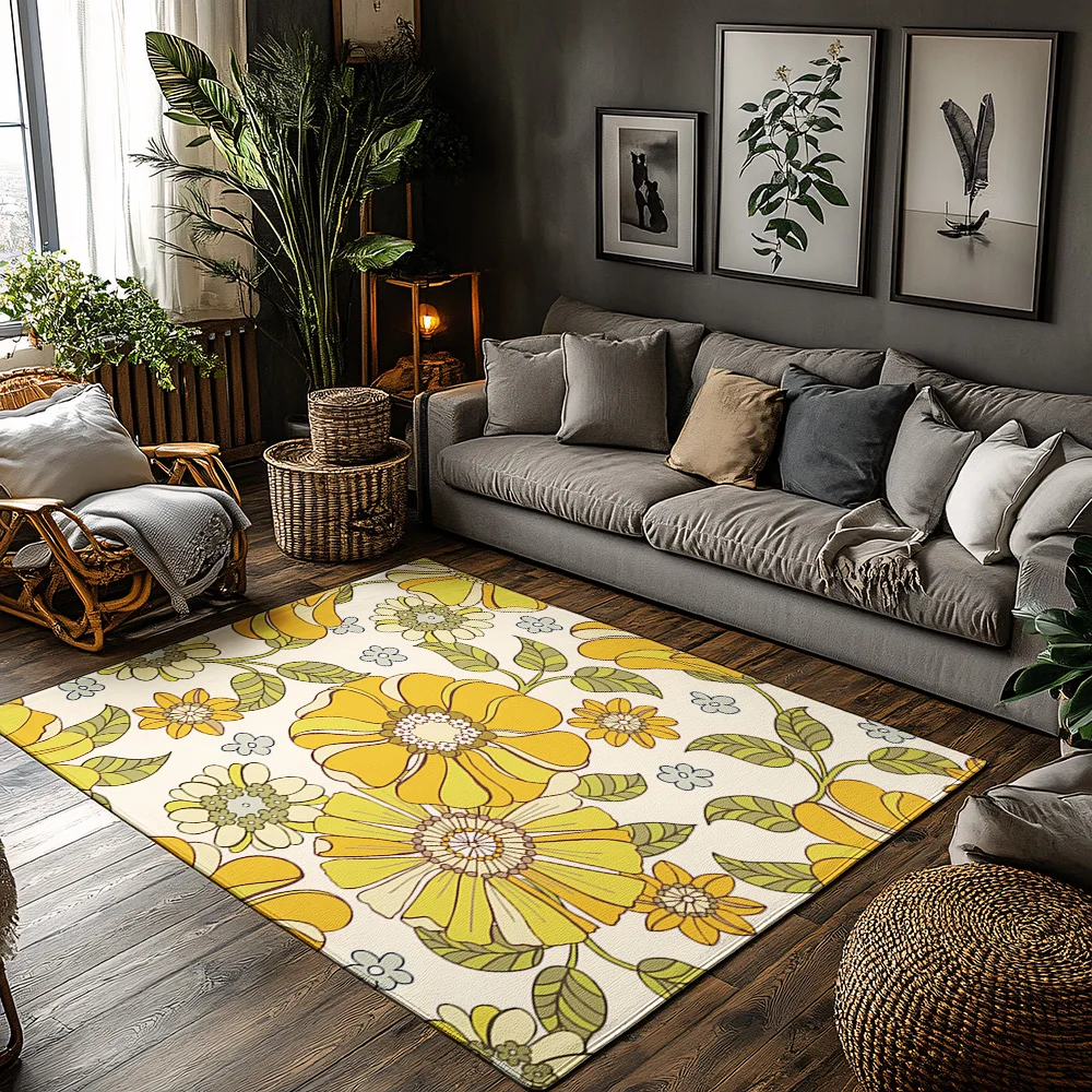 

Floral Doormat Indoor Outdoor Welcome Mat Non Slip Washable Entrance Rug Home Decor Garden Patio Floor Mats Area Rugs Gifts