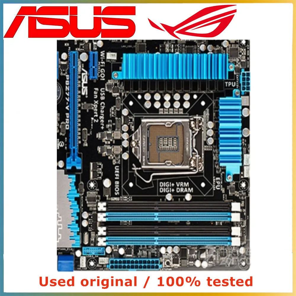 Imagem -04 - Placa-mãe do Computador para Asus Desktop Mainboard Desktop Mainboard Lga 1155 Ddr3 32g Sata Iii Pci-e 3.0 X16 P8z77-v Pro P8z77