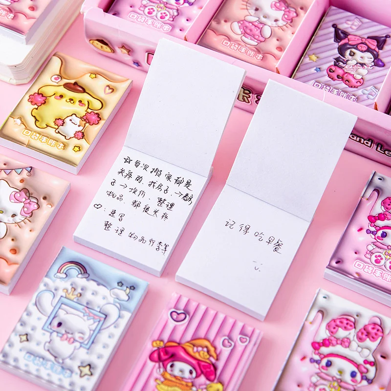 40pcs/lot Sanrio Pochacco Melody Cinnamoroll Notebook Cute Mini Portable Note Book Diary Planner Stationery Gift School Supplies