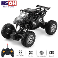 1:20 RC Car With LED Light 2.4G Off-Road Remote Control Alloy Climbing Vehicle Outdoor Cars Toys  for Boys Girls Birthday Gifts