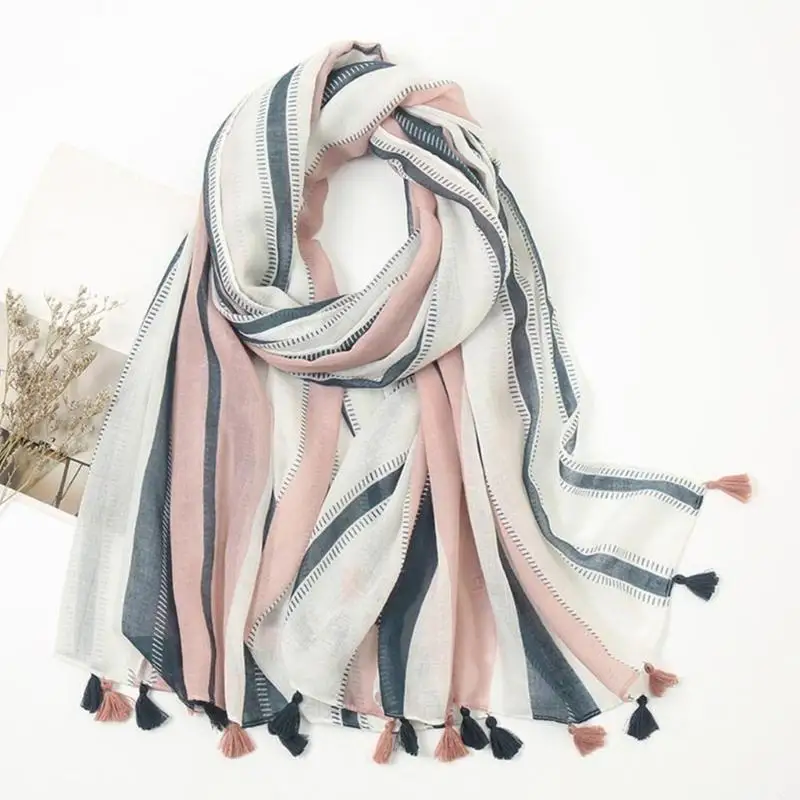 

652F Элегантный шарф, шаль, унисекс, шейный платок с цветочным принтом, головной платок, отлично подходит для улицы