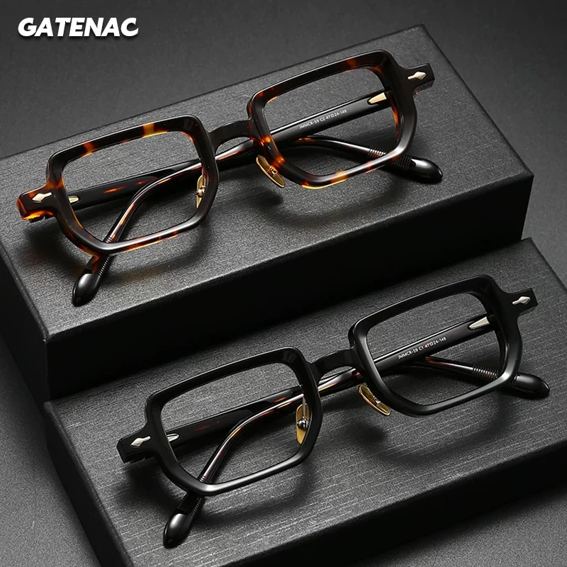 Очки Gatenac Luxury из ацетата для мужчин новые фотохромные очки 2026 года с защитой от синего света прогрессивные чтения женщин