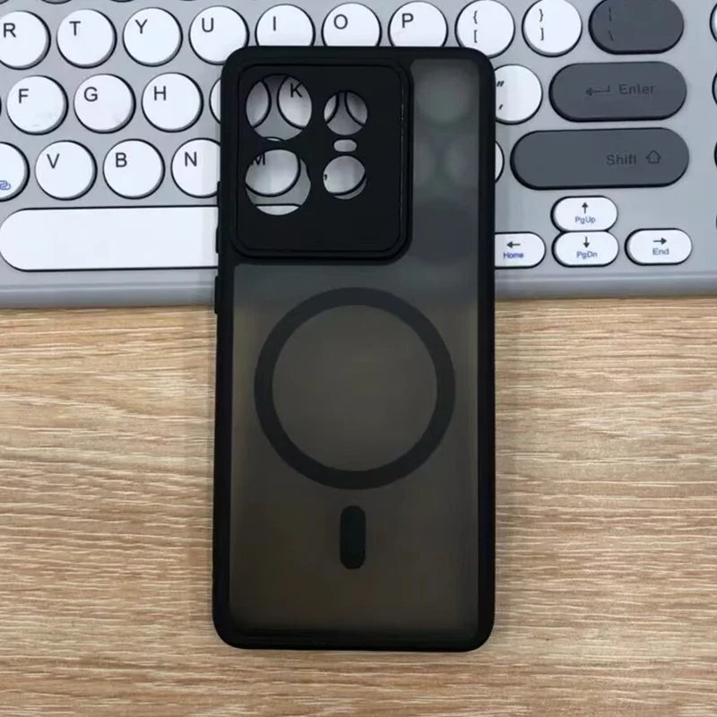 

Для Moto Edge 50 60 Pro Fusion магнитный гибридный мягкий чехол из ТПУ + ПК, противоударный матовый роскошный прочный чехол для кожи с защитой от отпечатков пальцев