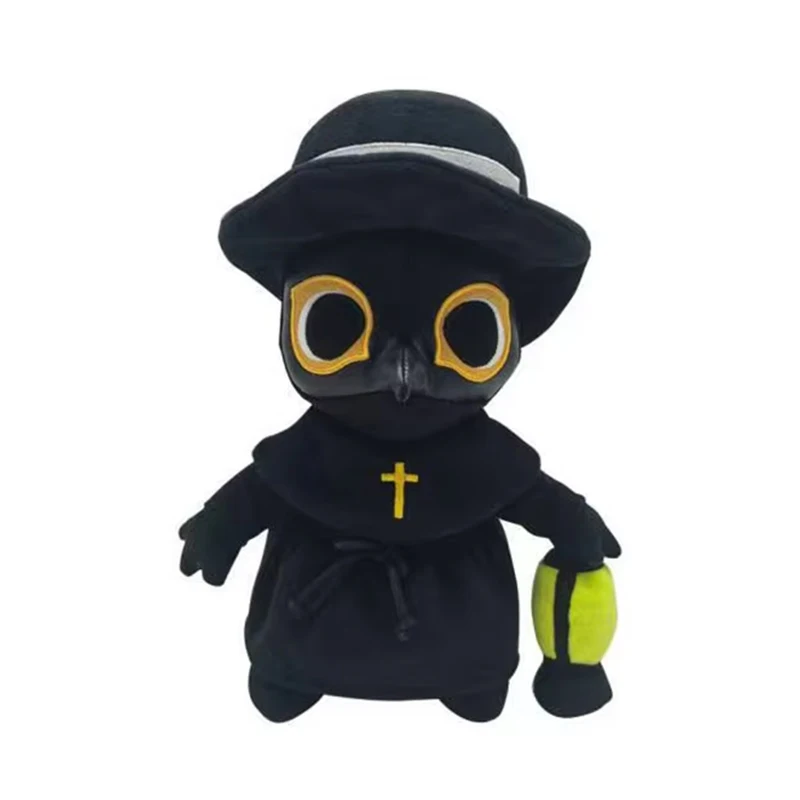 New Plague Bird Mouth Doctor Plush Toy Plague Crow Nurse Halloween Glow-in-the-dark Doll Halloween Gift for Children