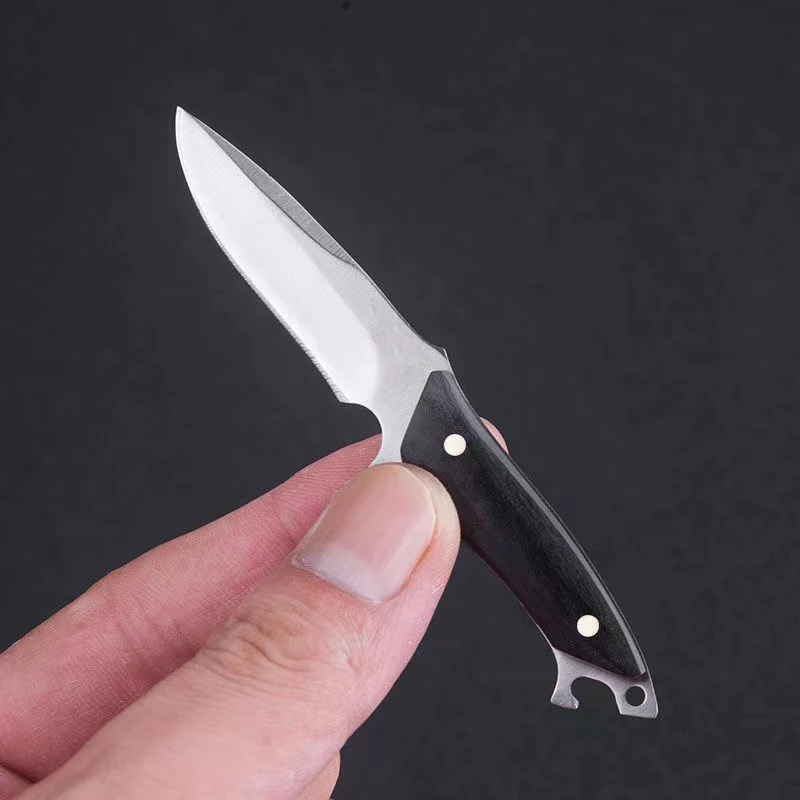 EDC Portable Mini Pocket Knife，Sharp of the Courier Knife with Scabbard，Keychain Decoration，Used to Open a Box