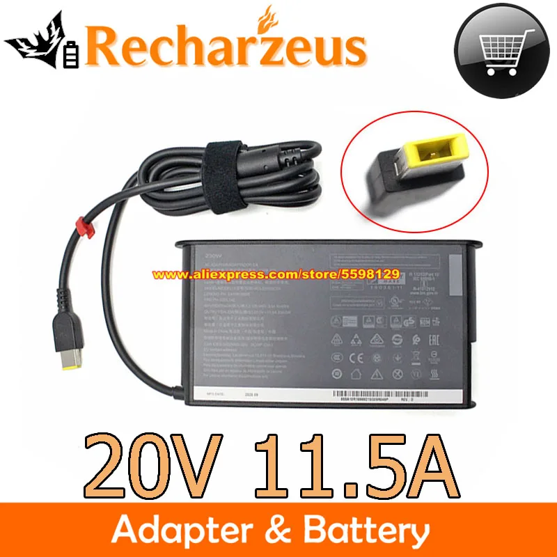 Genuine For Lenovo ADL230SDC3A AC Adapter 02DL142 SA10R16888 ADL230SCC3A 20V 11.5A For THINKPAD Y700P Y9000K R720 P51 T540P W540