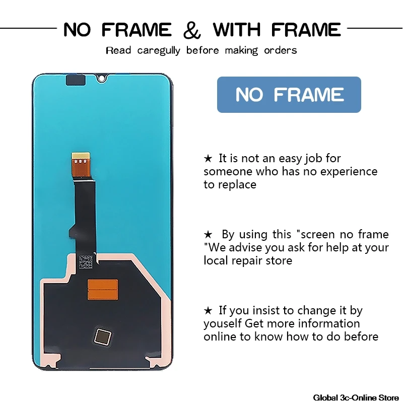 For Huawei P30PRO LCD For Huawei P30 Pro LCD Display LCD Screen Touch Digitizer Assembly VOG-L29 Original Super AMOLED