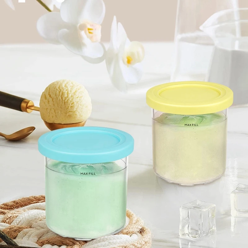 1Set Storage Food Freezer Replacement Parts For Ninja NC299AM C300S NC301 Series Ice Cream Makers Sorbet Gelato Container