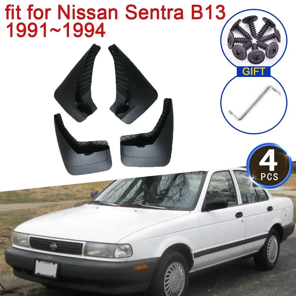 MudGuards for Nissan Sentra B13 Tsuru V16 Sunny 1991~1994 1992 1993 Mud Flaps Splash Front Rear Wheels Fender Guard Accessories