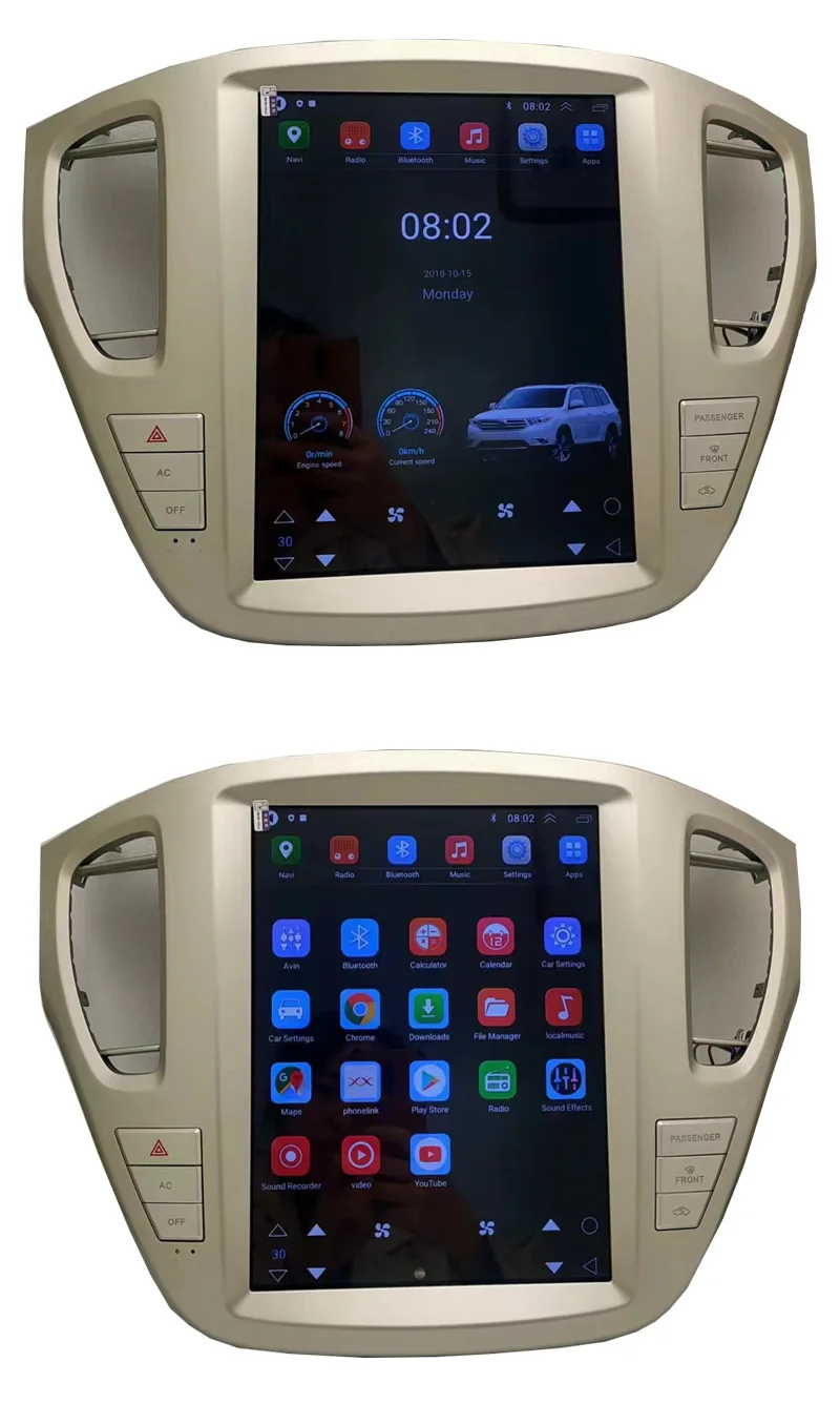 For Toyota highlander 2007-2013 128G CARPLAY DSP Android 13Car multimedia Player GPS Audio Radio Recorder Head Unit Auto Stereo