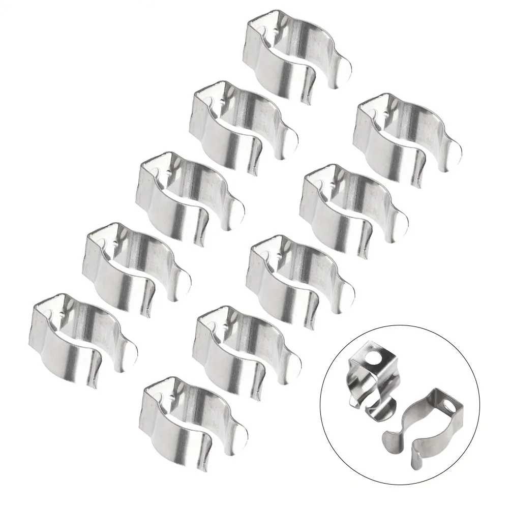 Open Terry Clips Terry Clips Silver Stainless Steel Tools Spring Terry Clips For Garages For Patios For Sheds Useful