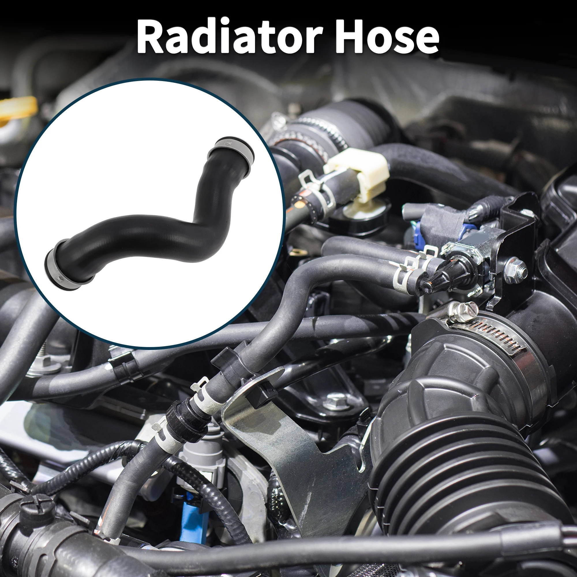 

UXCELL Radiator Hose for Volkswagen Transporter T5 1.9 TDI 03-09 No.7H0145980G Rubber