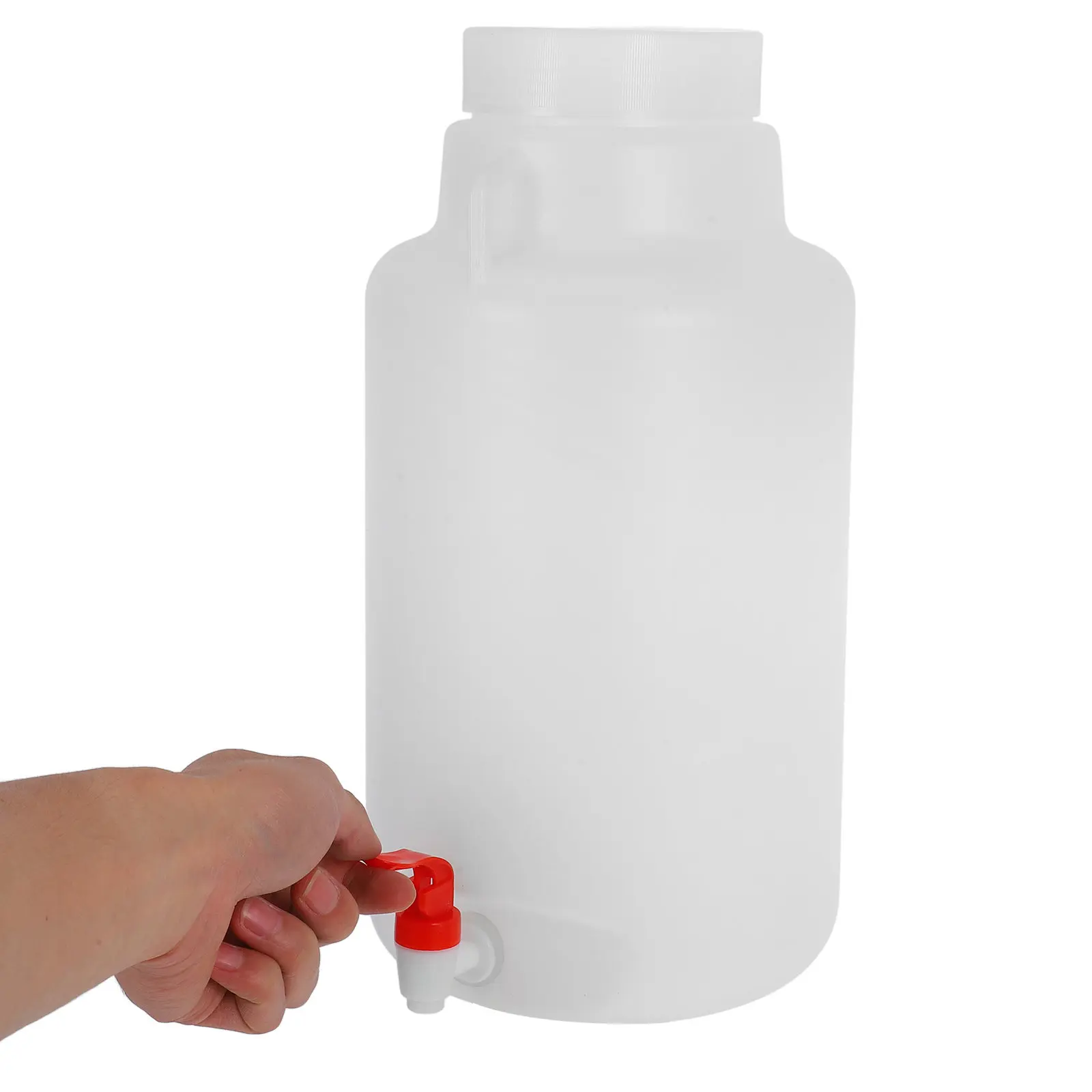 5L Laboratory Reagent Bottle Plastic Spigot Jug with Fine Workmanship Leakproof Cap Easy Observation of Contents Lab Dispensing